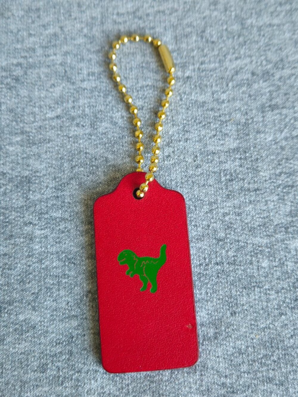 Coach Rexy Red And Gold Hangtag Green Rexy Design